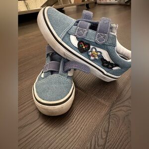 Vans Girls Denim Sneakers size 13Y gently worn